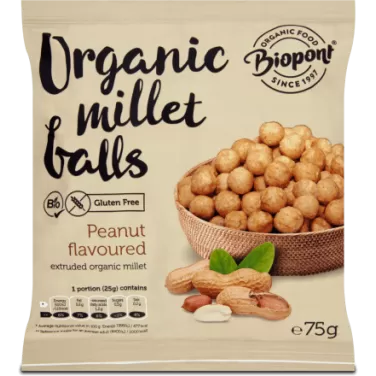 Bio extrudált kölesgolyó földimogyorós 75 g