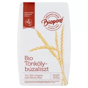 Bio teljes kiőrlésű tönkölybúzaliszt tgl-300 1000 g