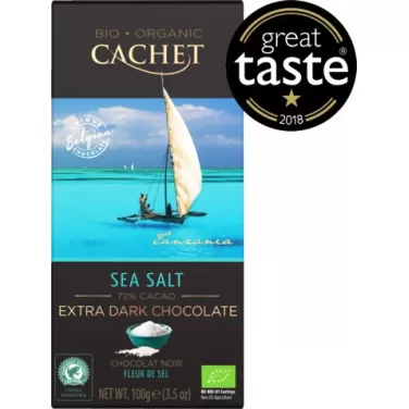 Bio táblás étcsokoládé sós 72% 100 g