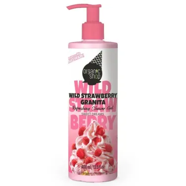 “erdei szamócás granita” frissítő tusfürdő gél 400 ml